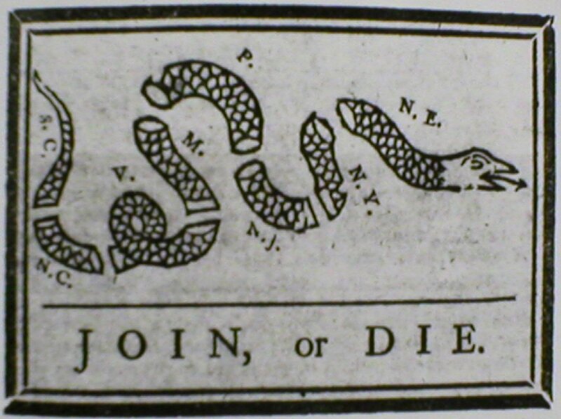 Join or Die political cartoon