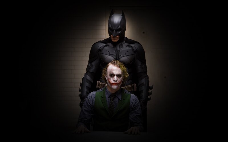 Joker and Batman — Black