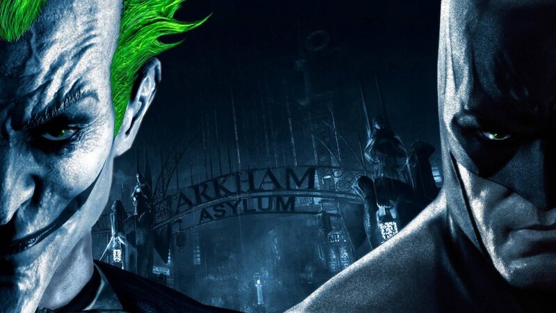 Joker and Batman — Blue, Dark, Dramatic
