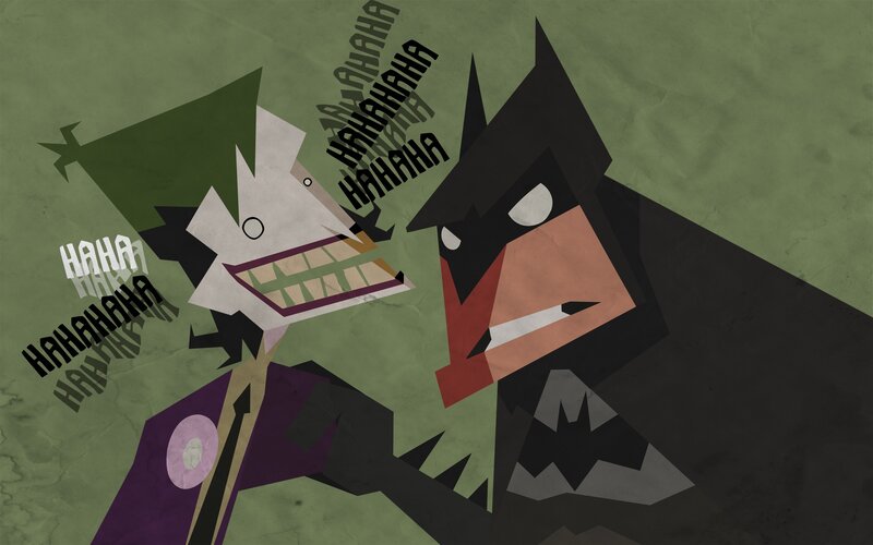 Joker and Batman — Green, Dramatic