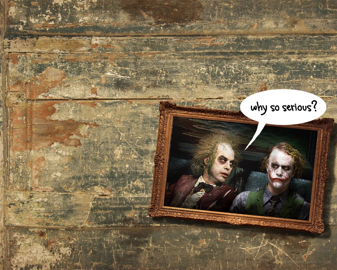 Joker and Beetlejuice in a frame