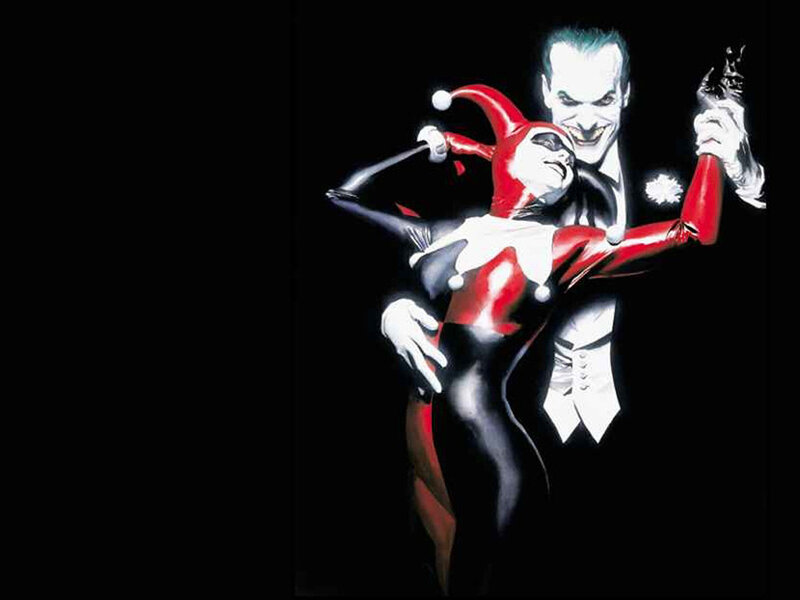 Joker and Harley Quinn — Black, Dramatic, Comic, Gun