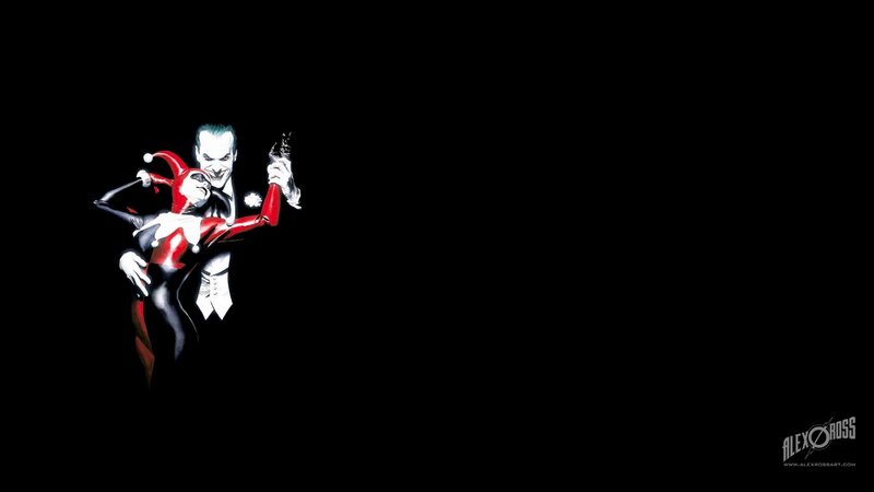 Joker and Harley Quinn — Black, Dramatic, Night, Comic