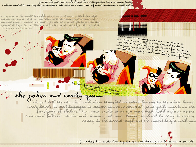 Joker and Harley Quinn collage