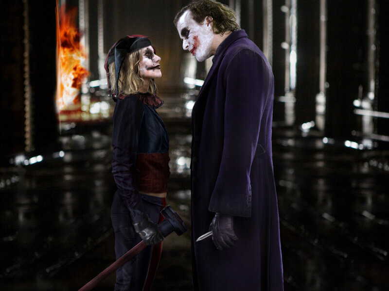 Joker and Harley Quinn face-off