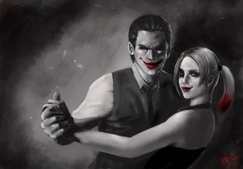 Joker and Harley Quinn — Gray