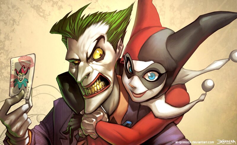 Joker and Harley Quinn — Green, Dramatic