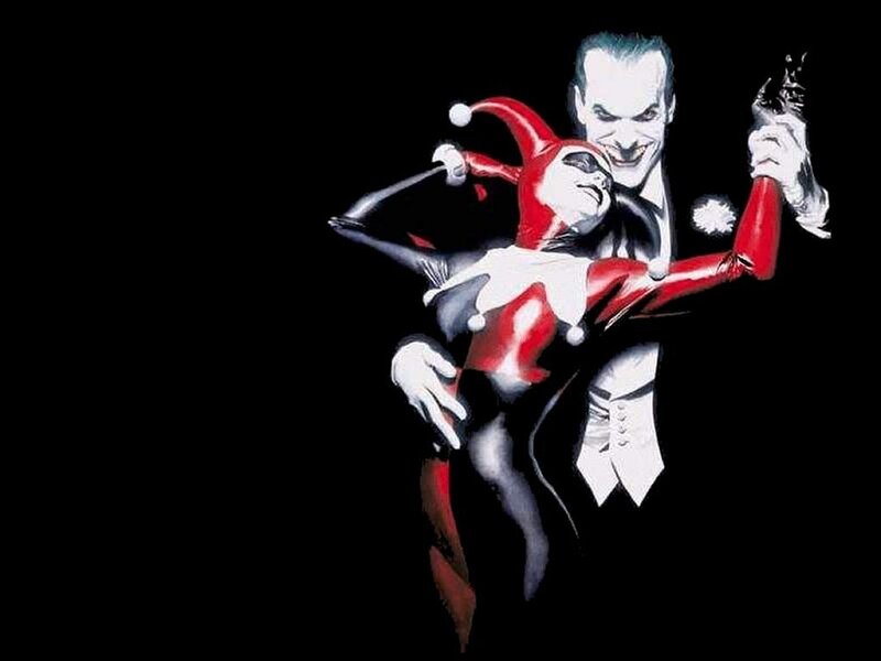 Joker and Harley Quinn illustration
