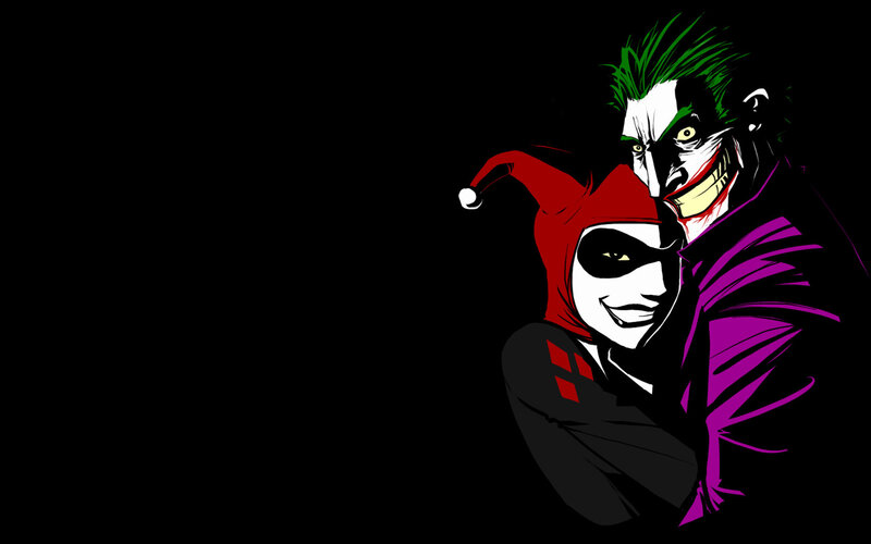 Joker and Harley Quinn illustration