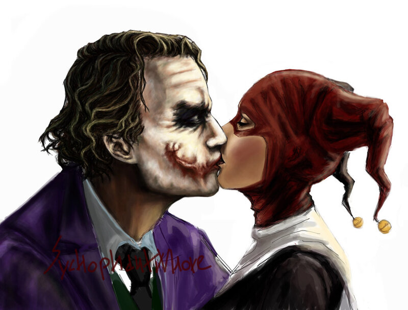 Joker and Harley Quinn Kissing