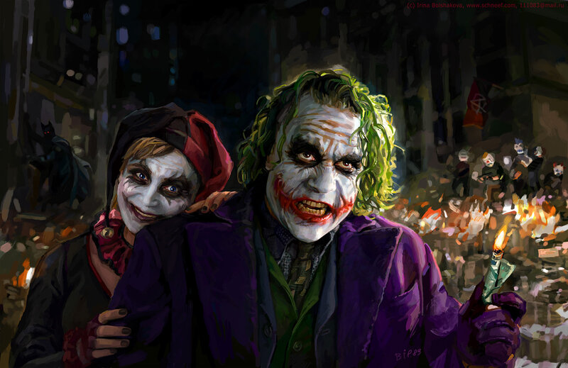 Joker and Harley Quinn — Purple
