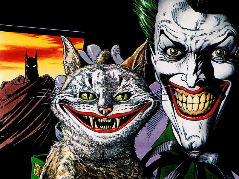 Joker and his cat companion