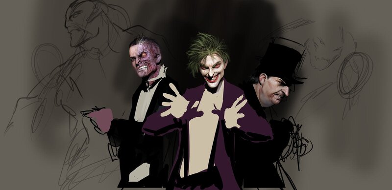 Joker and villains concept art