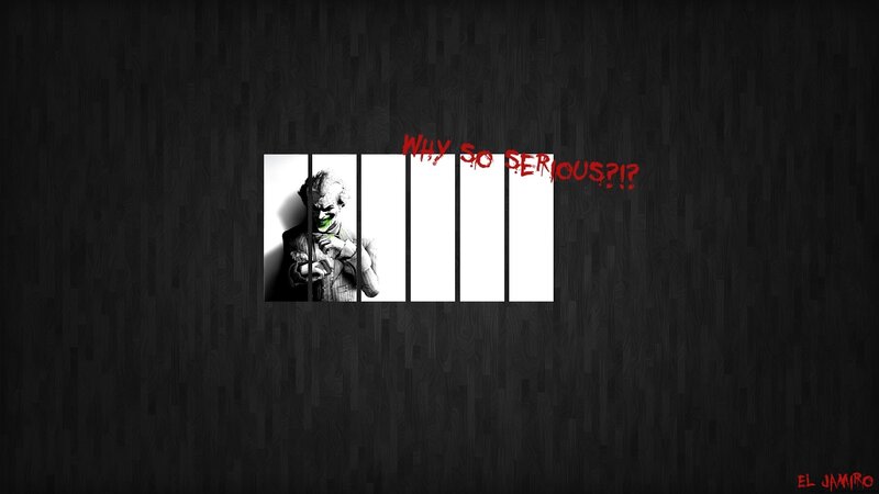 Joker behind bars wallpaper