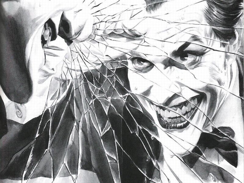 Joker Behind Shattered Glass — Black