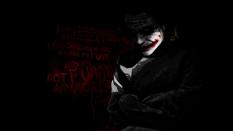 Joker Character — Black, Dark, Dramatic