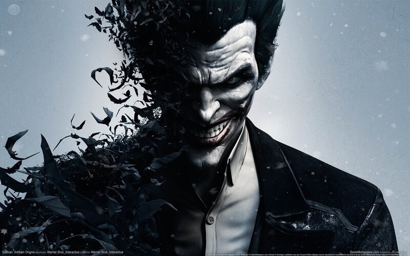 Joker Character — Black, Dark, Dramatic, Winter