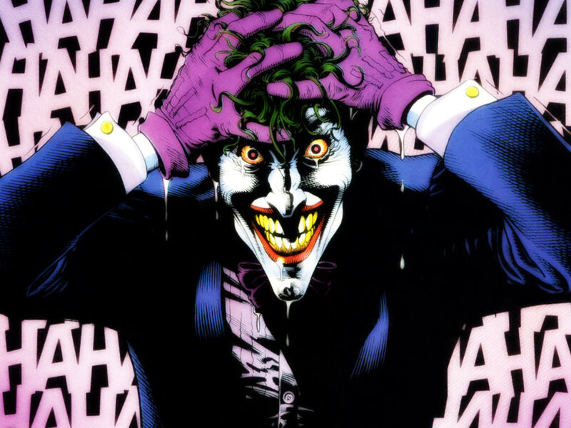 Joker Character — Black, Dramatic, Comic, Purple Gloves