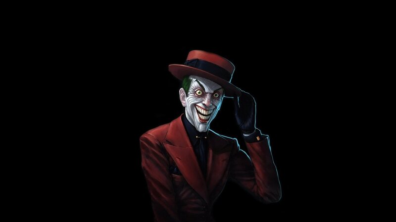 Joker Character — Black, Dramatic, Digital Art