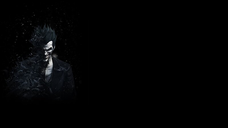 Joker Character — Black, Dramatic, Night, Digital Art, Smile