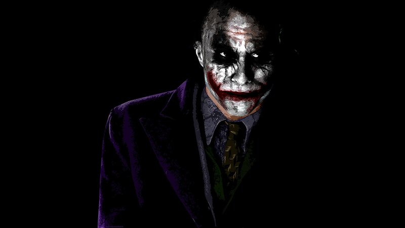 Joker Character — Black, Dramatic, Night