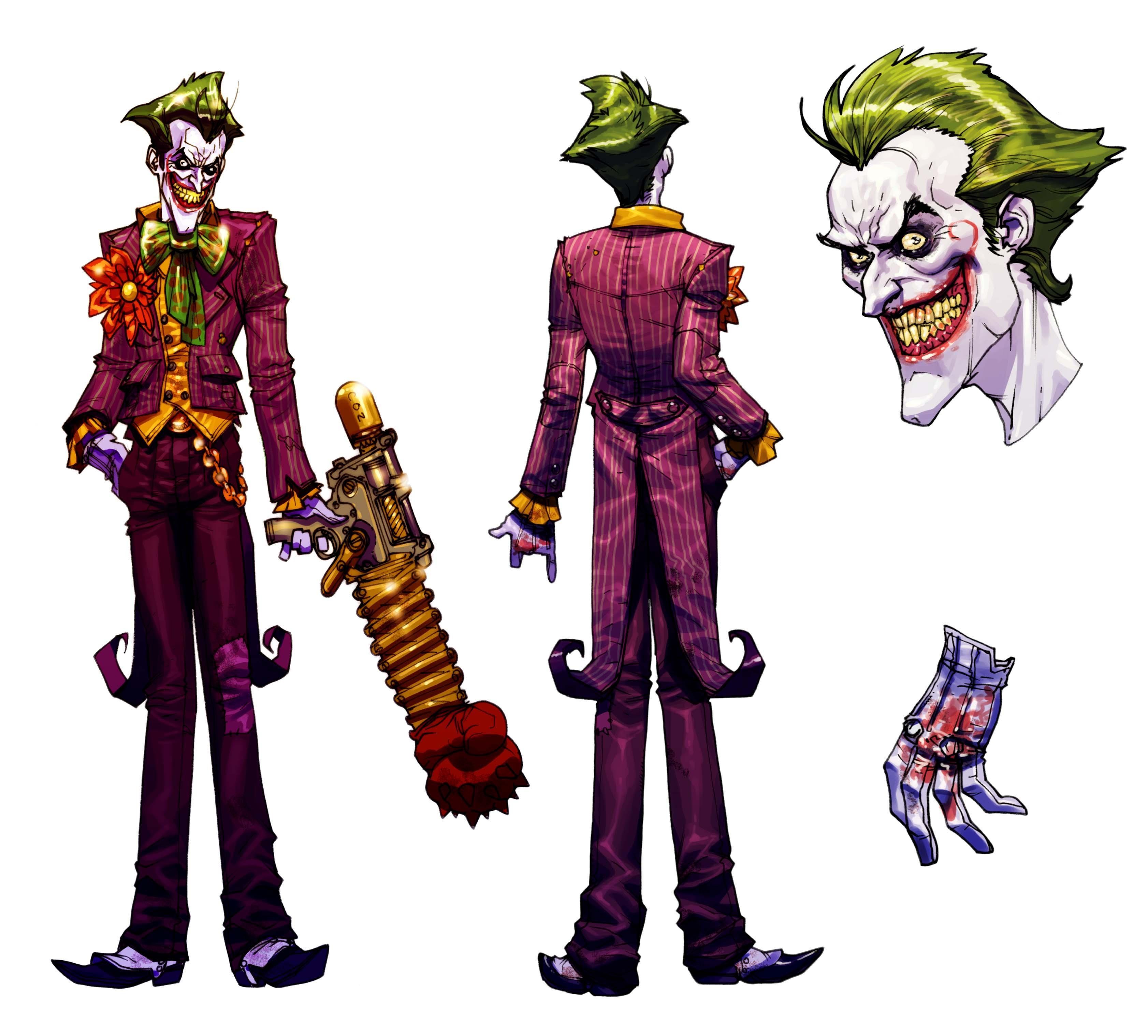 Joker character design sheet