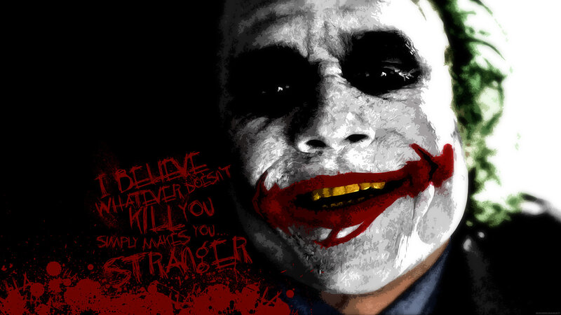 Joker Character Face — Black, Dark, Dramatic, Digital Art, Face Paint