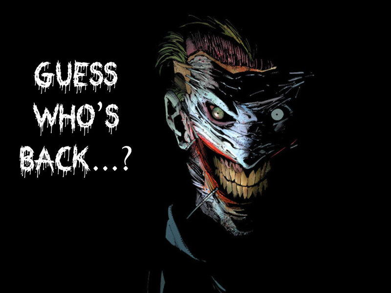 Joker Character Face — Black, Dark, Menacing