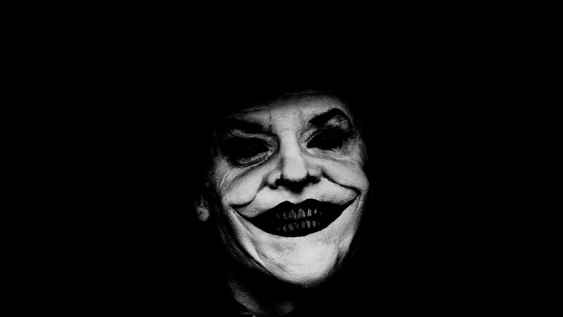 Joker Character Face — Black, Dark, Night