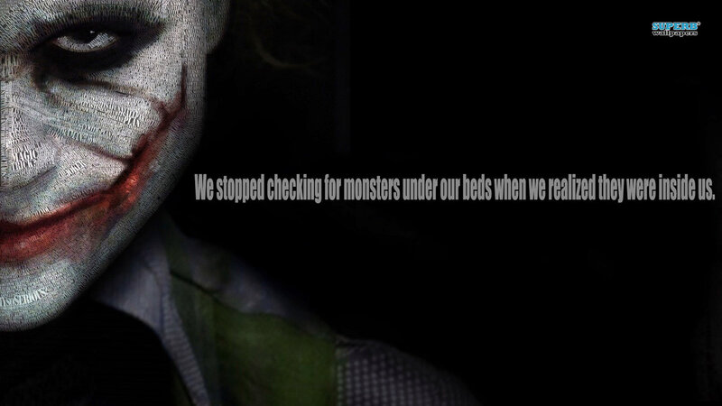 Joker Character Face — Black, Dark