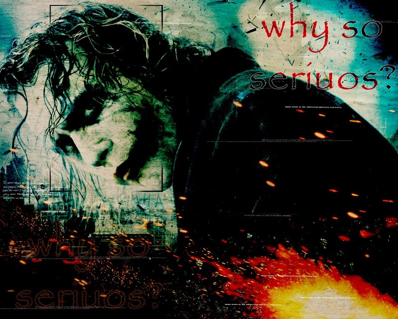 Joker Character Face — Black, Dramatic, Chaotic