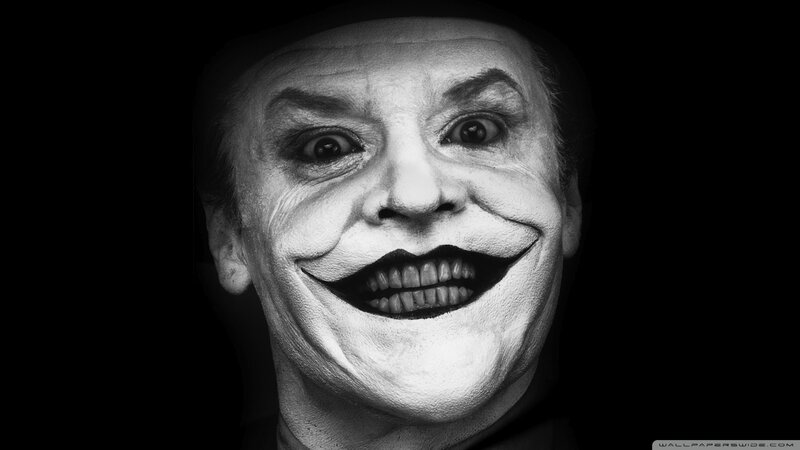 Joker Character Face — Black, Dramatic, Photograph