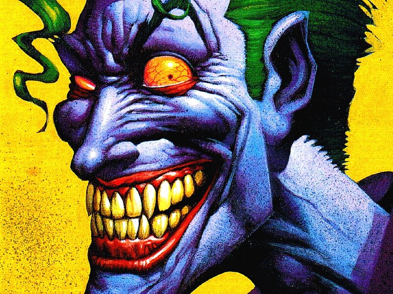 Joker Character Face — Blue
