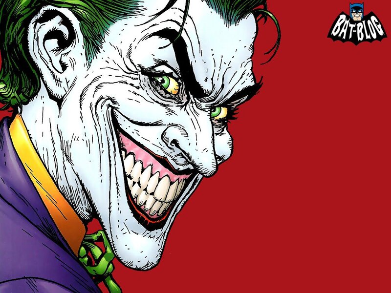 Joker Character Face — Red, Menacing