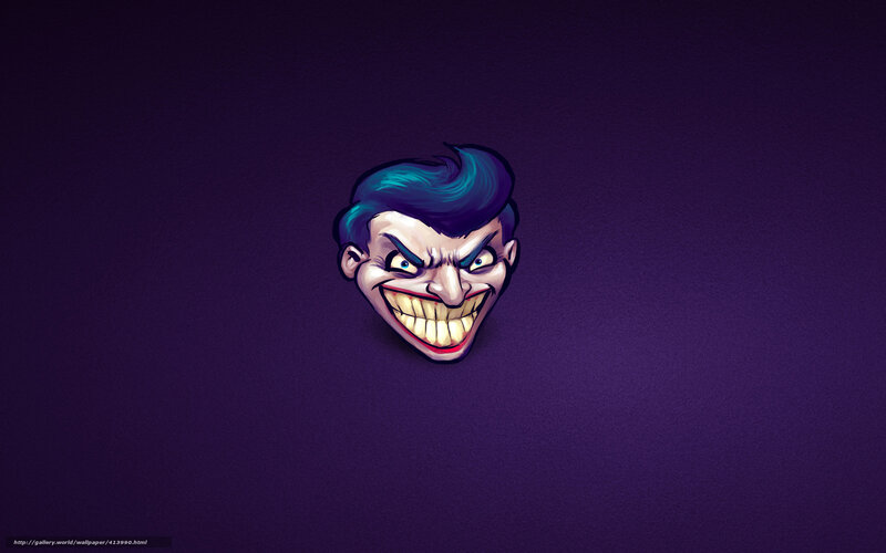 Joker Character Head — Purple