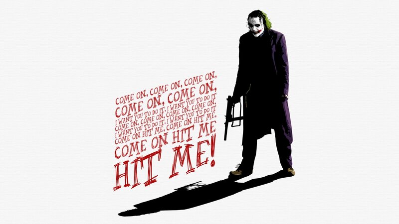 Joker Character Holding Gun