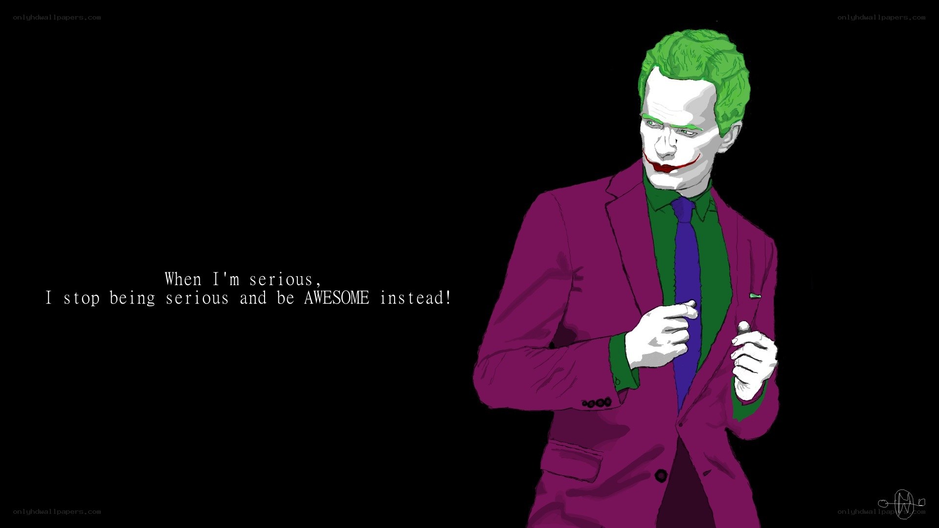 Joker character illustration