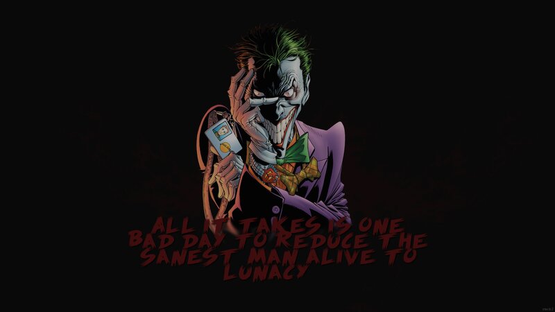Joker Character Illustration — Black, Dark, Comic