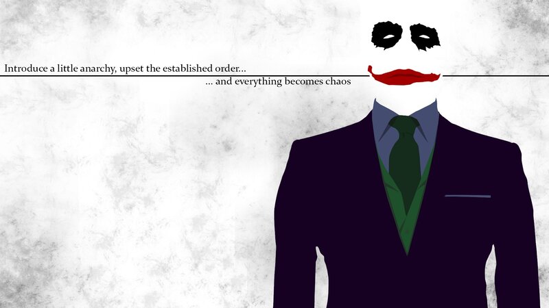 Joker Character Illustration — Black, Dramatic, Digital Art