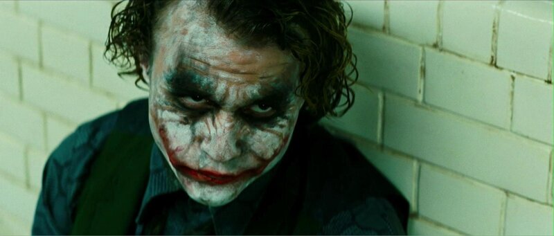 Joker Character in Bathroom