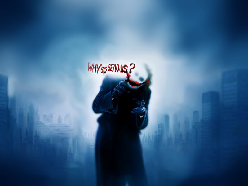 Joker Character in Coat — Blue