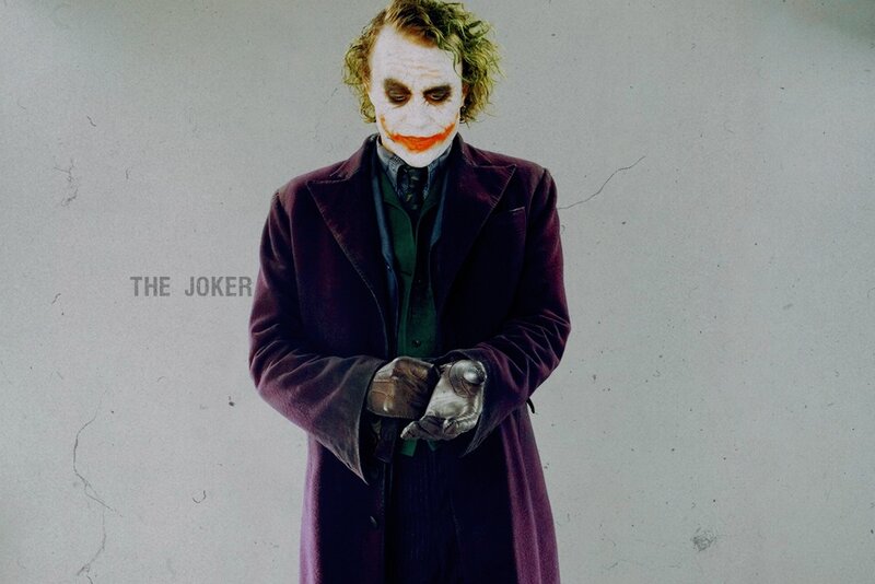 Joker Character in Coat — Purple