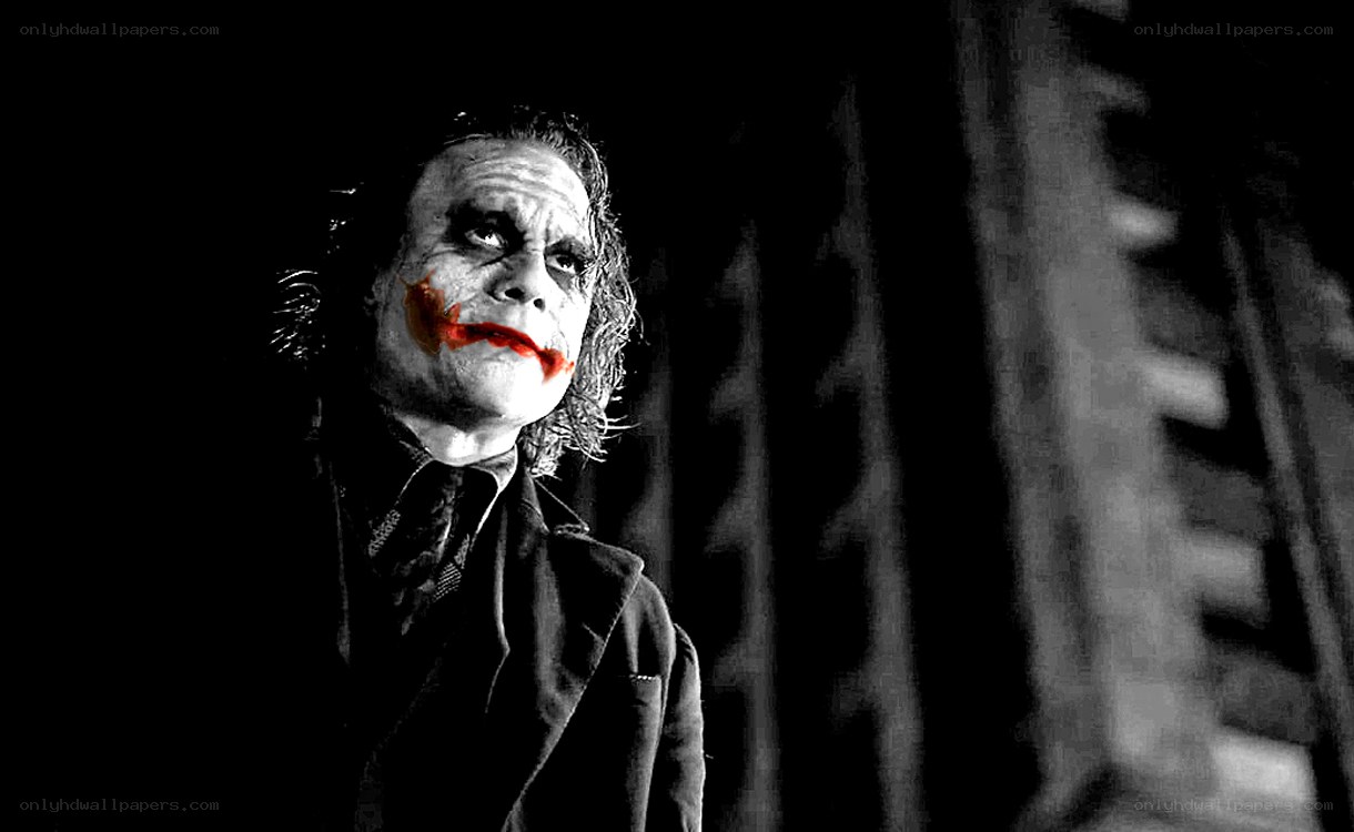 Joker character in dark setting