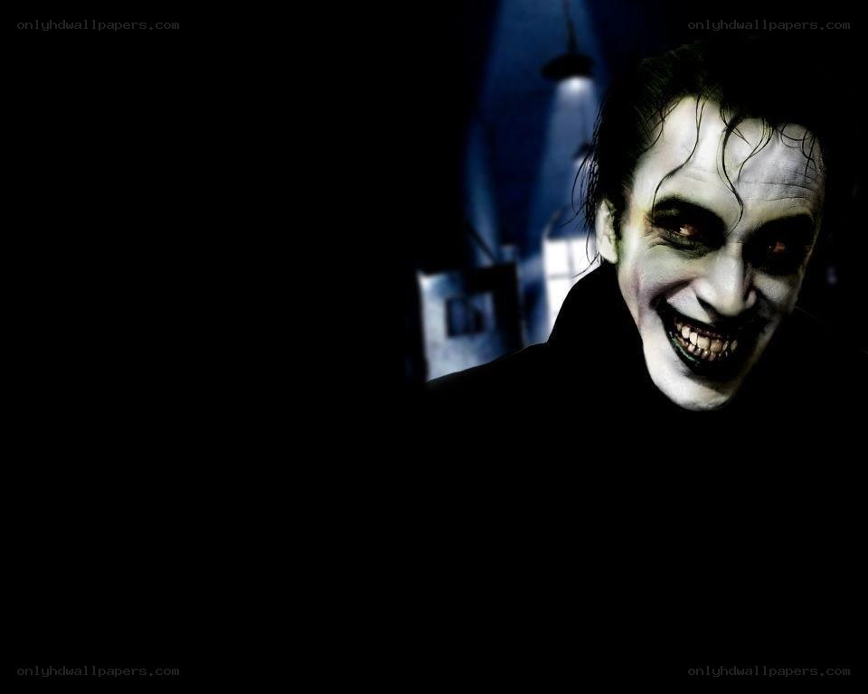 Joker character in dark setting