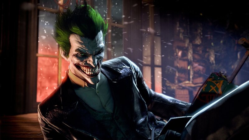 Joker Character in Leather Jacket — Black