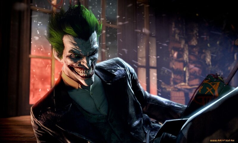 Joker Character in Leather Jacket