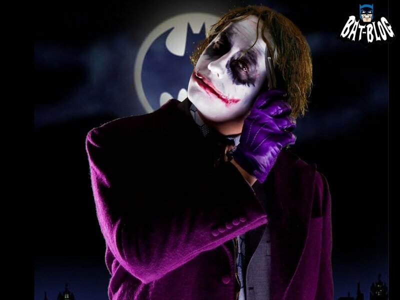Joker Character in Purple Coat — Dramatic