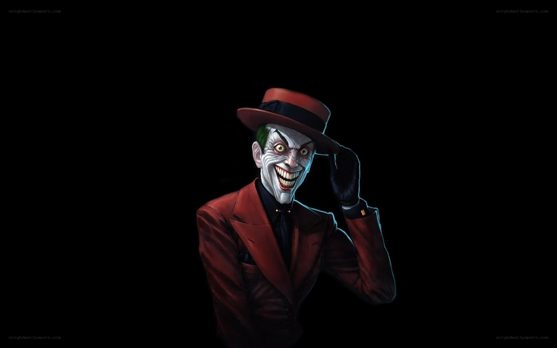Joker character in red suit
