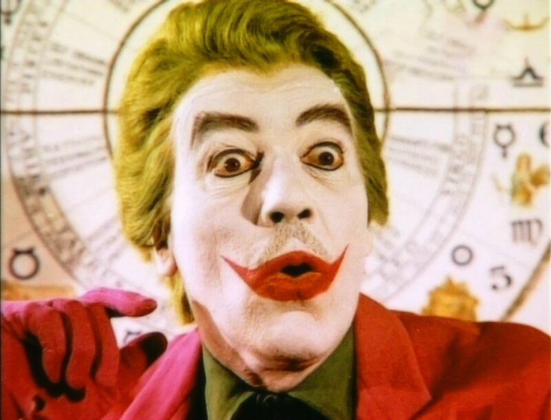 Joker character in red suit