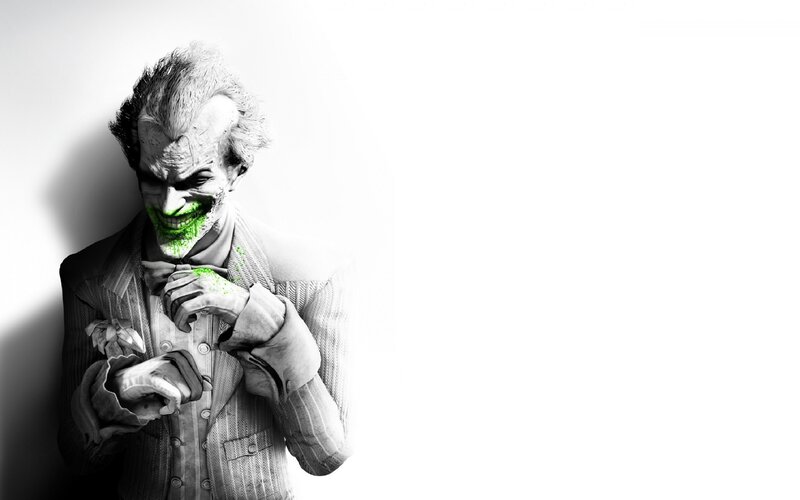 Joker Character in Suit — Black, Dramatic, 3d Render
